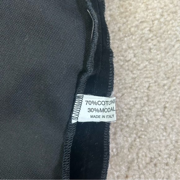 Italian VTG 80s high-low Skirt Black Velvet Purple Taffeta Asymmetrical Ruffle S - Picture 7 of 9